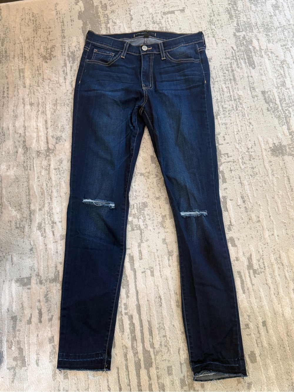 New Flying monkey platinum Dark Blue Distressed Skinny Jeans